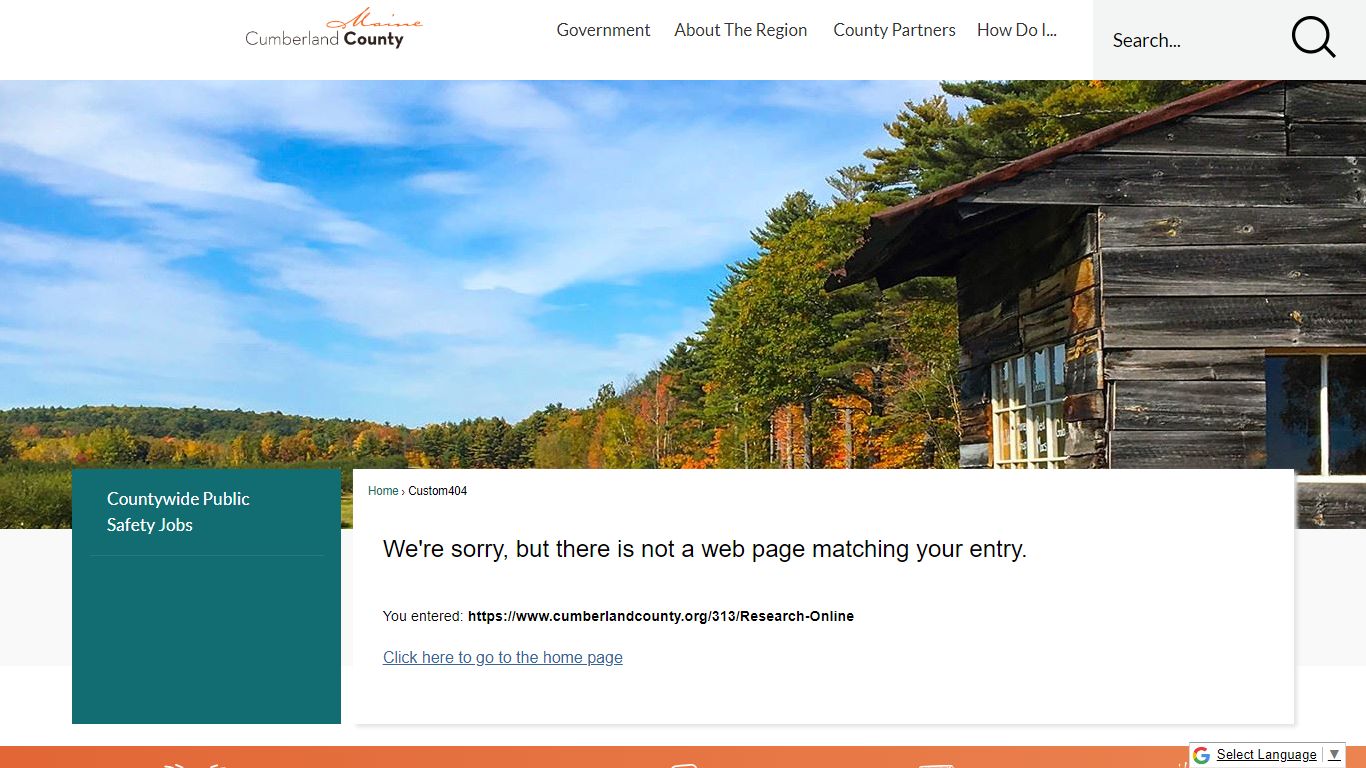 Research Online - Cumberland County, Maine